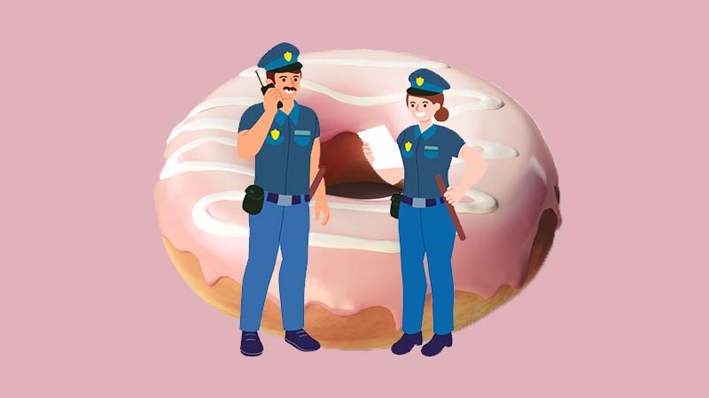 donut yiyen polis